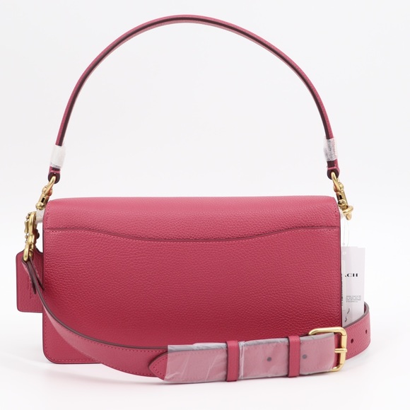 New with Tags Coach Tabby 26 Leather Shoulder Bag Rouge - Picture 6 of 12